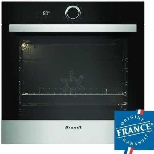 Brandt BXP5560X – Einbau-Backofen, 73 l, Pyrolyse, Heißluft, A+, Edelstahl