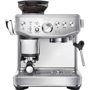 Sage The Barista Express Impress SES876BSS4EEU1 – Espressomaschine mit integriertem Mahlwerk, 15 bar, Thermoblock, 2 l Wassertank